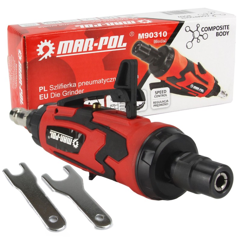 Smerigliatrice Levigatrice Pneumatica | Mandrino 6 mm | Pressione 6,3 Bar | Consumo d'Aria 113 Litri/min